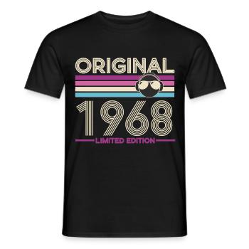 Original 1968 Limited Edition - Men's T-Shirt - black - Front - AI Model Male 178 light (178cm)