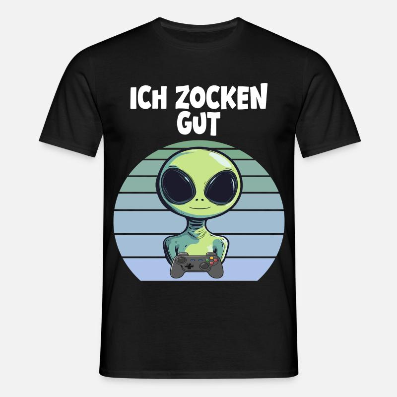alien - Männer T-Shirt - Schwarz