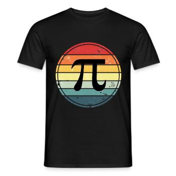 Pi Mathematics - Men's T-Shirt - black - Front - AI Model Male 178 light (178cm)