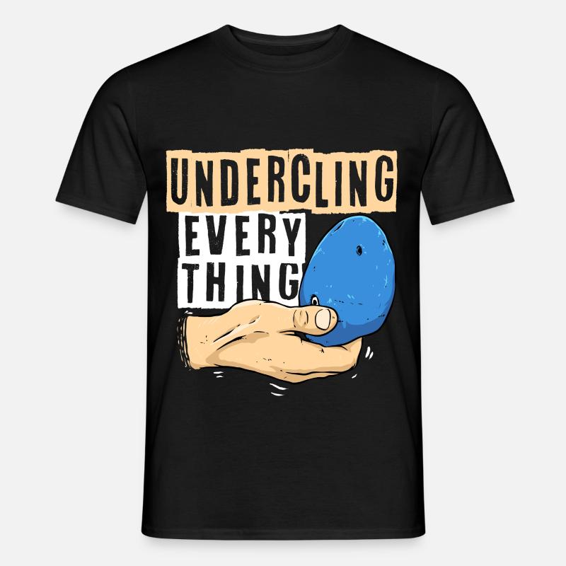 Indoor Klettern Indoorklettern - Männer T-Shirt - Schwarz
