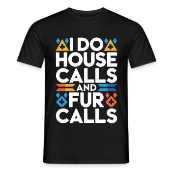 Mobile Vet I Do House Calls And Veterinary Clinic - Men's T-Shirt - black - Front - AI Model Male 178 light (178cm)