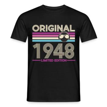 Original 1948 Limited Edition - Men's T-Shirt - black - Front - AI Model Male 178 light (178cm)