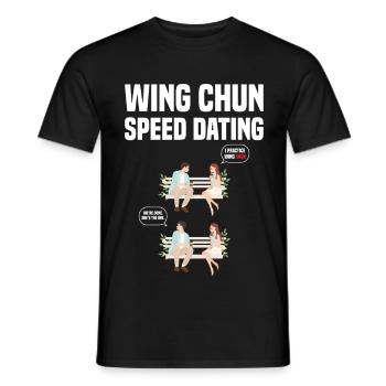  Wing Chun Teacher School Instructor Lesson Kung - Men's T-Shirt - black - Front - AI Model Male 178 light (178cm)