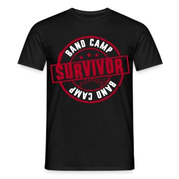 Survivant du camp de fanfare de la fanfare - T-shirt homme - noir - Devant - AI Model Male 178 light (178cm)