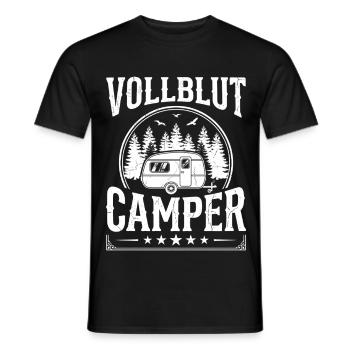Chemise Caravan Camper pour les vrais fans de camping - T-shirt homme - noir - Devant - AI Model Male 178 light (178cm)