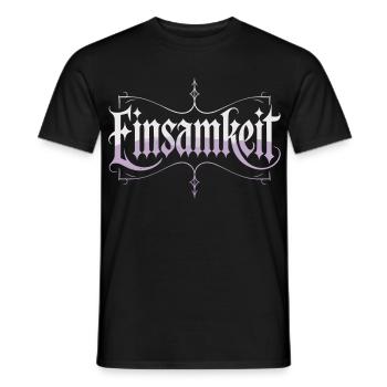 T-shirt en lettres gothiques – Solitude Dark Style - T-shirt homme - noir - Devant - AI Model Male 178 light (178cm)