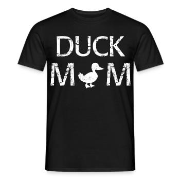 Duck Mom lustiges Mama-Geschenkhemd - Männer T-Shirt - Schwarz - Vorne - AI Model Male 178 light (178cm)