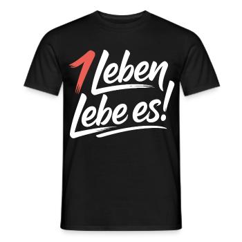 Achtsam leben - Männer T-Shirt - Schwarz - Vorne - AI Model Male 178 light (178cm)