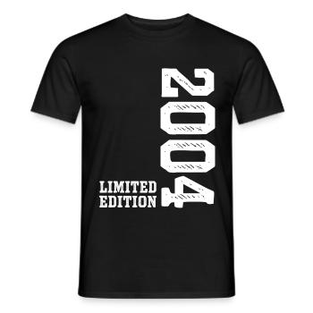 22nd Birthday 2004 Limited Edition Young Girls - Men's T-Shirt - black - Front - AI Model Male 178 light (178cm)