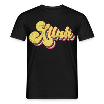 Allah Vintage - Männer T-Shirt - Schwarz - Vorne - AI Model Male 178 light (178cm)