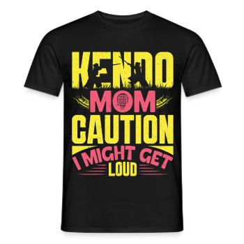 Kendo-Mama-Lehrerin Japanische Kampfkünste Kendo - Männer T-Shirt - Schwarz - Vorne - AI Model Male 178 light (178cm)