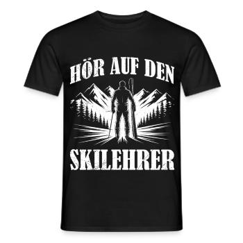 Skifahren BE GOOD TO THE SKI INSTRUCTOR LUSTIG - Männer T-Shirt - Schwarz - Vorne - AI Model Male 178 light (178cm)