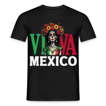 Mexiko Stolz & Heimat Mexikaner Mexico Flagge - Männer T-Shirt - Schwarz - Vorne - AI Model Male 178 light (178cm)