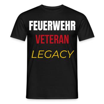Feuerwehr Veteran – Legacy T‑Shirt - Männer T-Shirt - Schwarz - Vorne - AI Model Male 178 light (178cm)