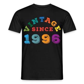 Millésime 1996 - T-shirt homme - noir - Devant - AI Model Male 178 light (178cm)
