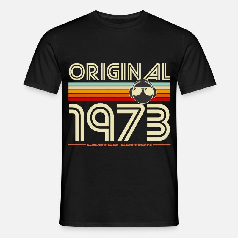 Original 1973 Limited Edition Retro - Männer T-Shirt - Schwarz