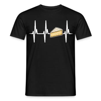 I love brie cheese - Men's T-Shirt - black - Front - AI Model Male 178 light (178cm)