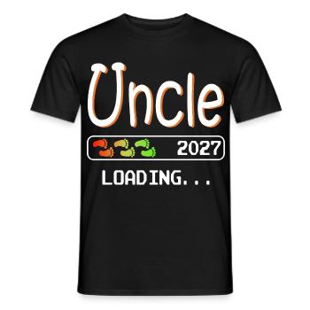Werdender Onkel 2027 loading ich werde Onkel - Männer T-Shirt - Schwarz - Vorne - AI Model Male 178 light (178cm)