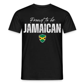 Proud Jamaican, Made in Jamaica - Men's T-Shirt - black - Front - AI Model Male 178 light (178cm)