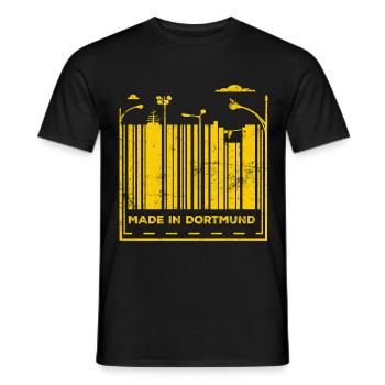 Made in Dortmund - Männer T-Shirt - Schwarz - Vorne - AI Model Male 178 light (178cm)