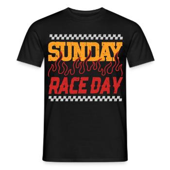 Autorennen Motorsport Sunday Race Day - Männer T-Shirt - Schwarz - Vorne - AI Model Male 178 light (178cm)