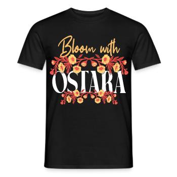 Bloom With Ostara Happy Easter Ostara - Men's T-Shirt - black - Front - AI Model Male 178 light (178cm)