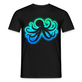 Poulpe Poulpe Garçons Hommes Poulpe - T-shirt homme - noir - Devant - AI Model Male 178 light (178cm)