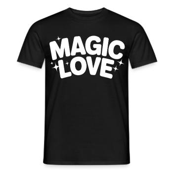 Magical Love Lettering - Men's T-Shirt - black - Front - AI Model Male 178 light (178cm)