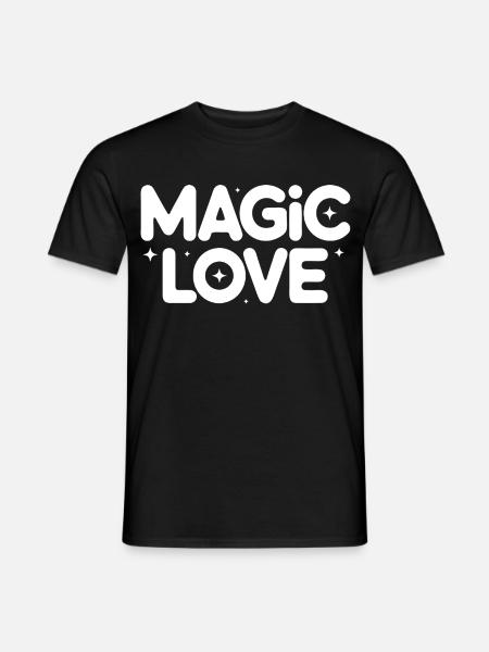 Magic Love Retro Stars - Men's T-Shirt - black