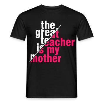 Great Teacher Mom Shirt – Geschenkidee - Männer T-Shirt - Schwarz - Vorne - AI Model Male 178 light (178cm)