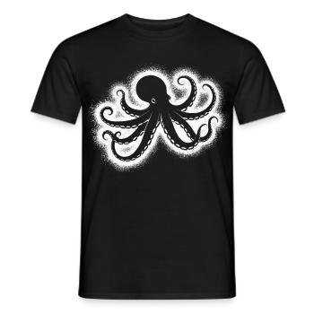 Oktopus Herren Kinden Jungen Krake - Männer T-Shirt - Schwarz - Vorne - AI Model Male 178 light (178cm)