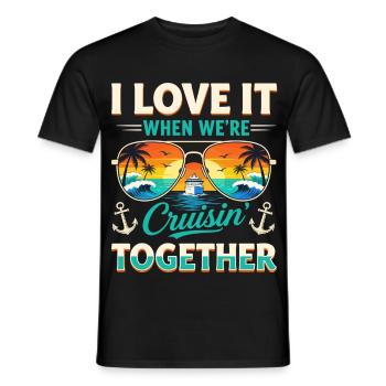 Croisière Cruise Ship Vacances - T-shirt homme - noir - Devant - AI Model Male 178 light (178cm)