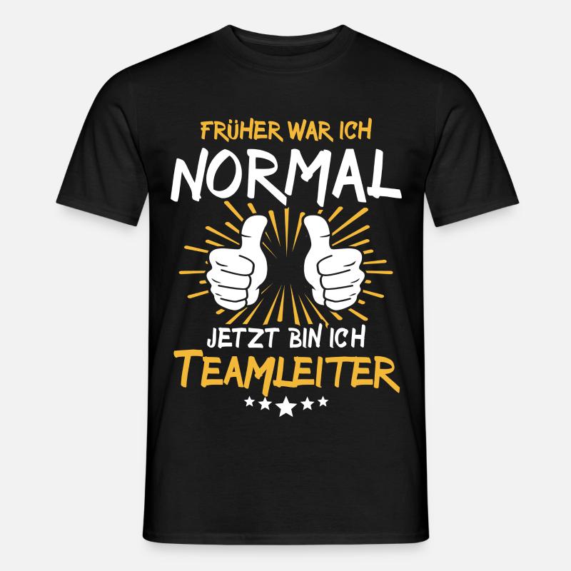 Teamleiter Spruch - Männer T-Shirt - Schwarz