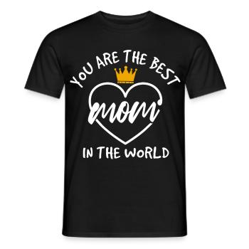 Beste Mama der Welt Geschenkhemd - Männer T-Shirt - Schwarz - Vorne - AI Model Male 178 light (178cm)