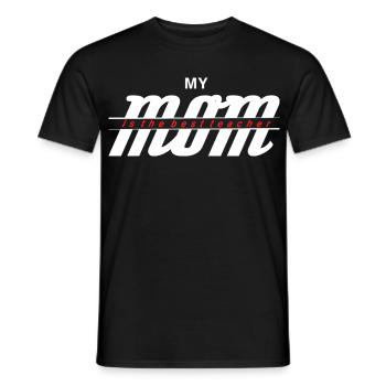 My Mom The Best Teacher Shirt - Men's T-Shirt - black - Front - AI Model Male 178 light (178cm)