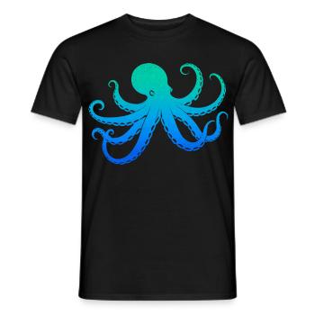 Pieuvre Garçons Enfants Poulpe Hommes - T-shirt homme - noir - Devant - AI Model Male 178 light (178cm)