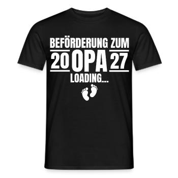 Beförderung zum Opa 2027 Loading - Männer T-Shirt - Schwarz - Vorne - AI Model Male 178 light (178cm)