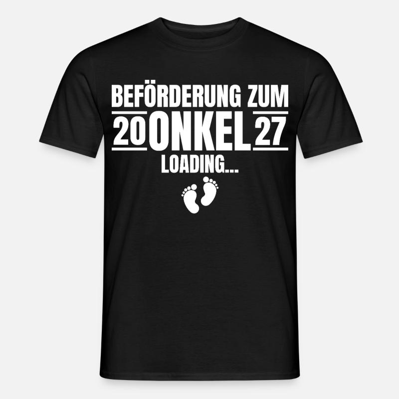 Beförderung zum Onkel 2027 Loading - Männer T-Shirt - Schwarz