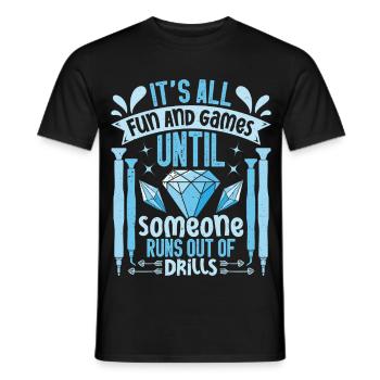  Diamond Painting Drill Collection Tools Diamond - Men's T-Shirt - black - Front - AI Model Male 178 light (178cm)