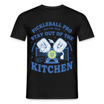 Pickleball Pro Reste Hors Cuisine Amoureux - T-shirt homme - noir - Devant - AI Model Male 178 light (178cm)
