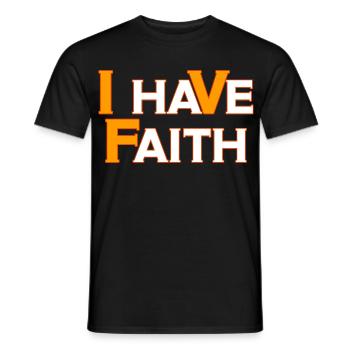 I Have Faith IVF Month Infertility Awareness Month - Men's T-Shirt - black - Front - AI Model Male 178 light (178cm)