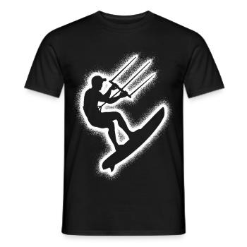 Kitesurf Enfants Hommes Kitesurf - T-shirt homme - noir - Devant - AI Model Male 178 light (178cm)