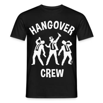 Hangover Crew (JGA Junggesellenabschied Bier / W) - Männer T-Shirt - Schwarz - Vorne - AI Model Male 178 light (178cm)