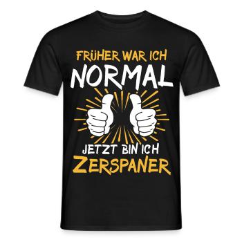 Zerspaner Spruch - Männer T-Shirt - Schwarz - Vorne - AI Model Male 178 light (178cm)