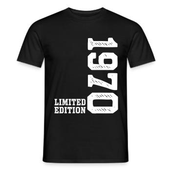 56th Birthday 1970 Limited Edition Man Woman - Men's T-Shirt - black - Front - AI Model Male 178 light (178cm)