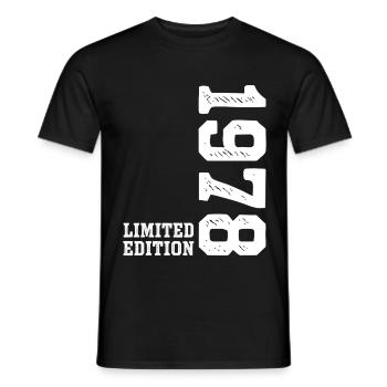 48th Birthday 1978 Limited Edition Man Woman - Men's T-Shirt - black - Front - AI Model Male 178 light (178cm)