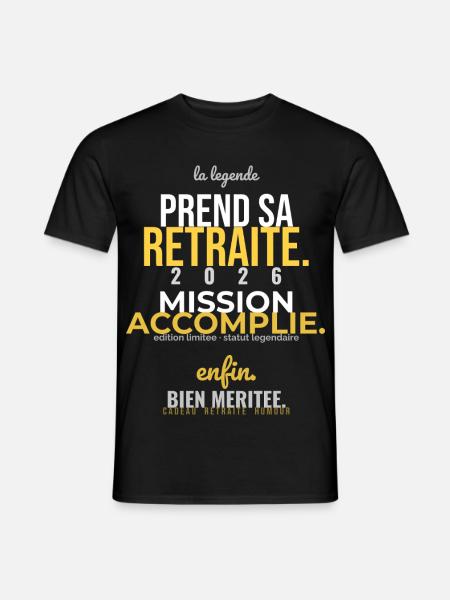 Retraite Accomplie - T-shirt homme - noir