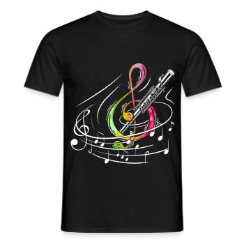 Marimbiste Musicien de percussion de pratique - T-shirt homme - noir - Devant - AI Model Male 178 light (178cm)
