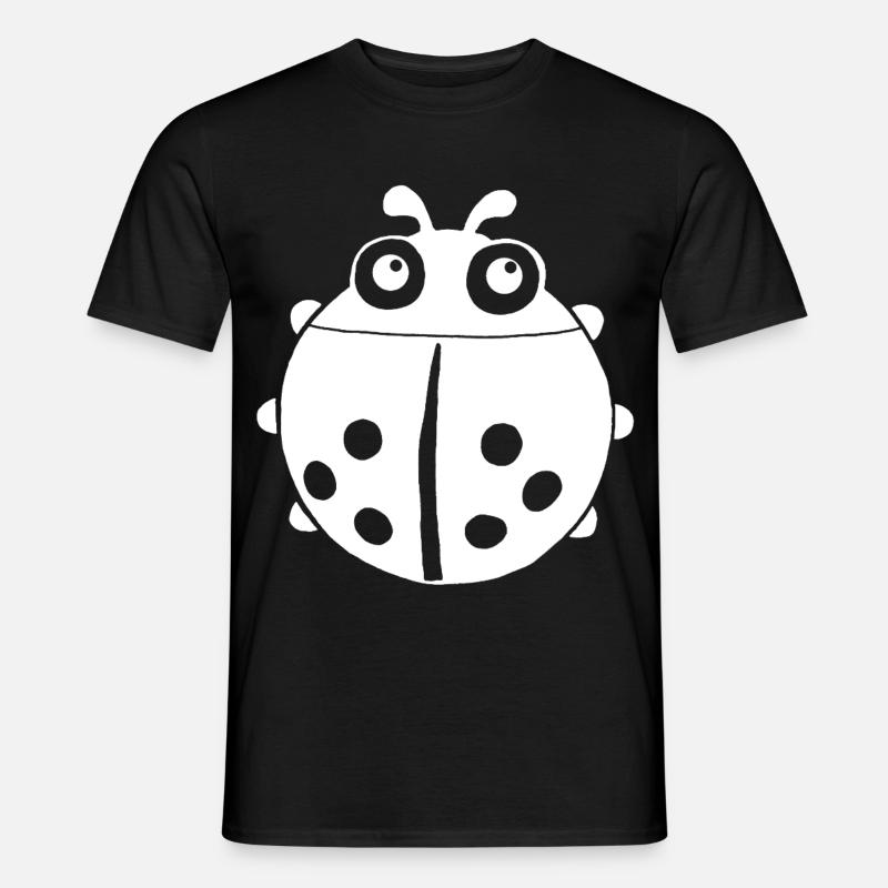 Weißer Marienkäfer - Männer T-Shirt - Schwarz