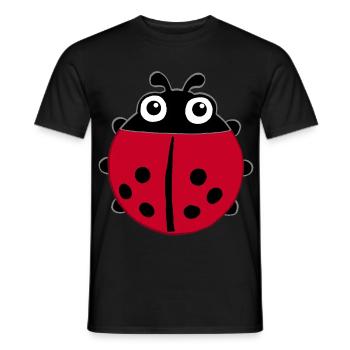 Coccinelle manga - T-shirt homme - noir - Devant - AI Model Male 178 light (178cm)